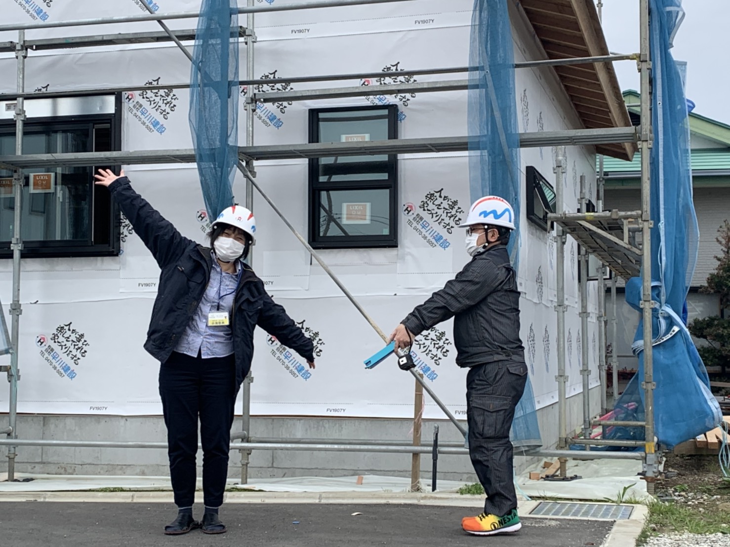 毎日更新♪とんかち日記～検査官の目がキラリと光る・・・最後は片流れのポーズで。