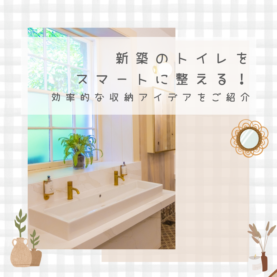 新築のトイレをスマートに整える！効率的な収納アイデアをご紹介！