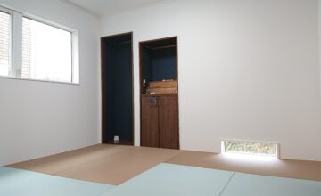 和室は琉球畳を2色使い。